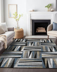 LOOMLAN Rugs Azura Black Washable Indoor-Outdoor Rug