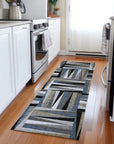 LOOMLAN Rugs Azura Black Washable Indoor-Outdoor Rug