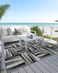 LOOMLAN Rugs Azura Black Washable Indoor-Outdoor Rug