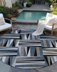 LOOMLAN Rugs Azura Black Washable Indoor-Outdoor Rug