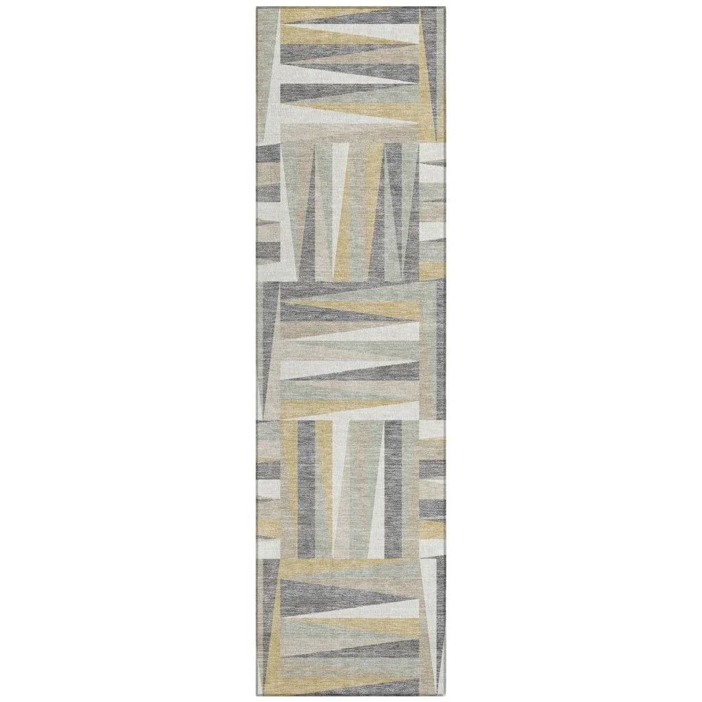 LOOMLAN Rugs Azura Brown Washable Indoor-Outdoor Rug