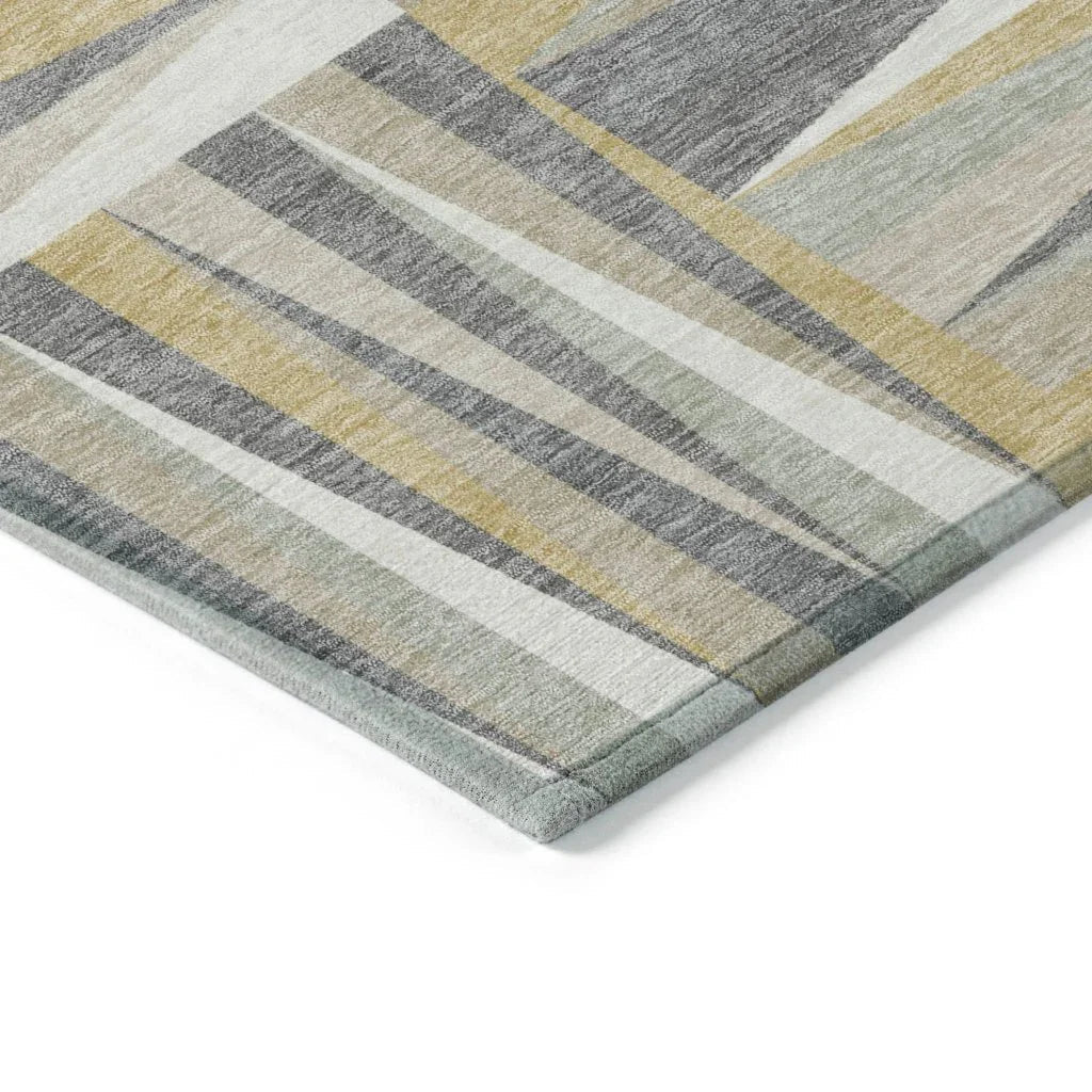 LOOMLAN Rugs Azura Brown Washable Indoor-Outdoor Rug