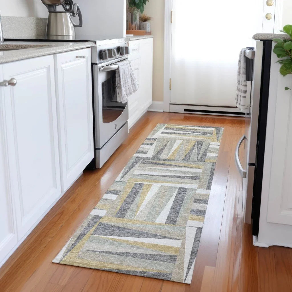 LOOMLAN Rugs Azura Brown Washable Indoor-Outdoor Rug
