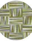 LOOMLAN Rugs Azura Green Washable Indoor-Outdoor Rug