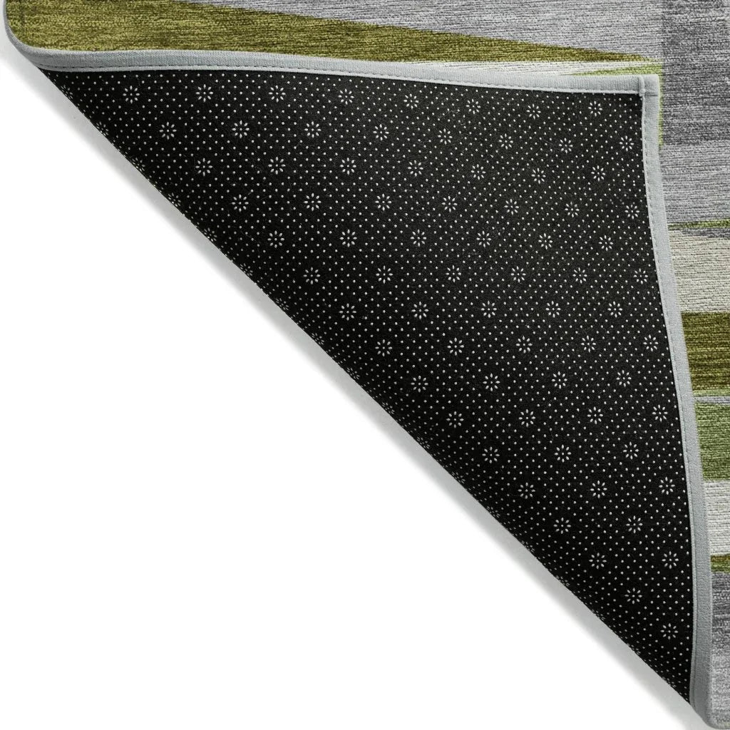 LOOMLAN Rugs Azura Green Washable Indoor-Outdoor Rug
