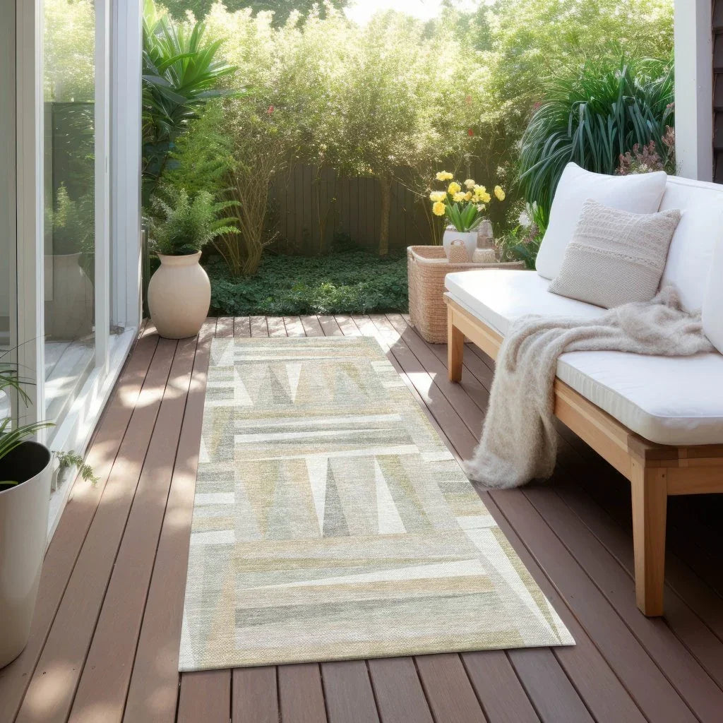 LOOMLAN Rugs Azura Ivory Washable Indoor-Outdoor Rug
