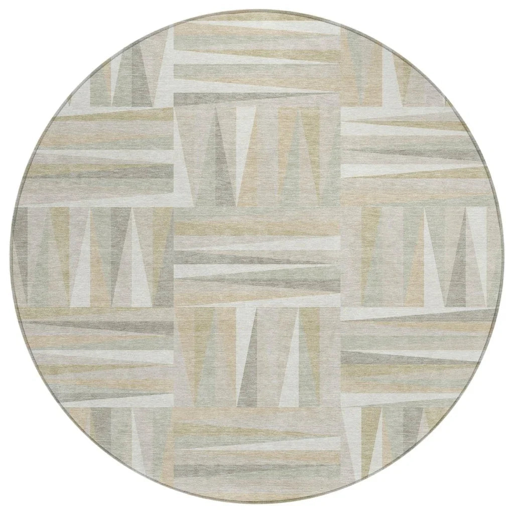 LOOMLAN Rugs Azura Ivory Washable Indoor-Outdoor Rug