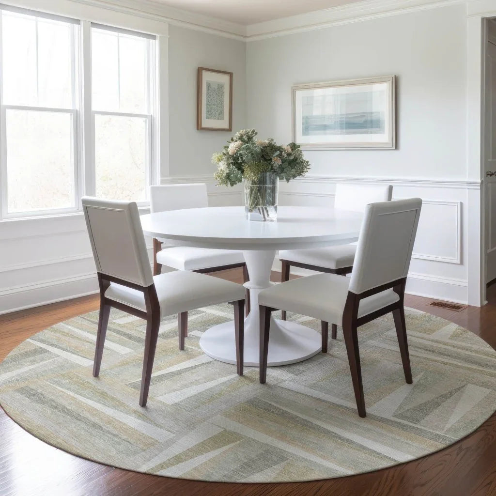 LOOMLAN Rugs Azura Ivory Washable Indoor-Outdoor Rug