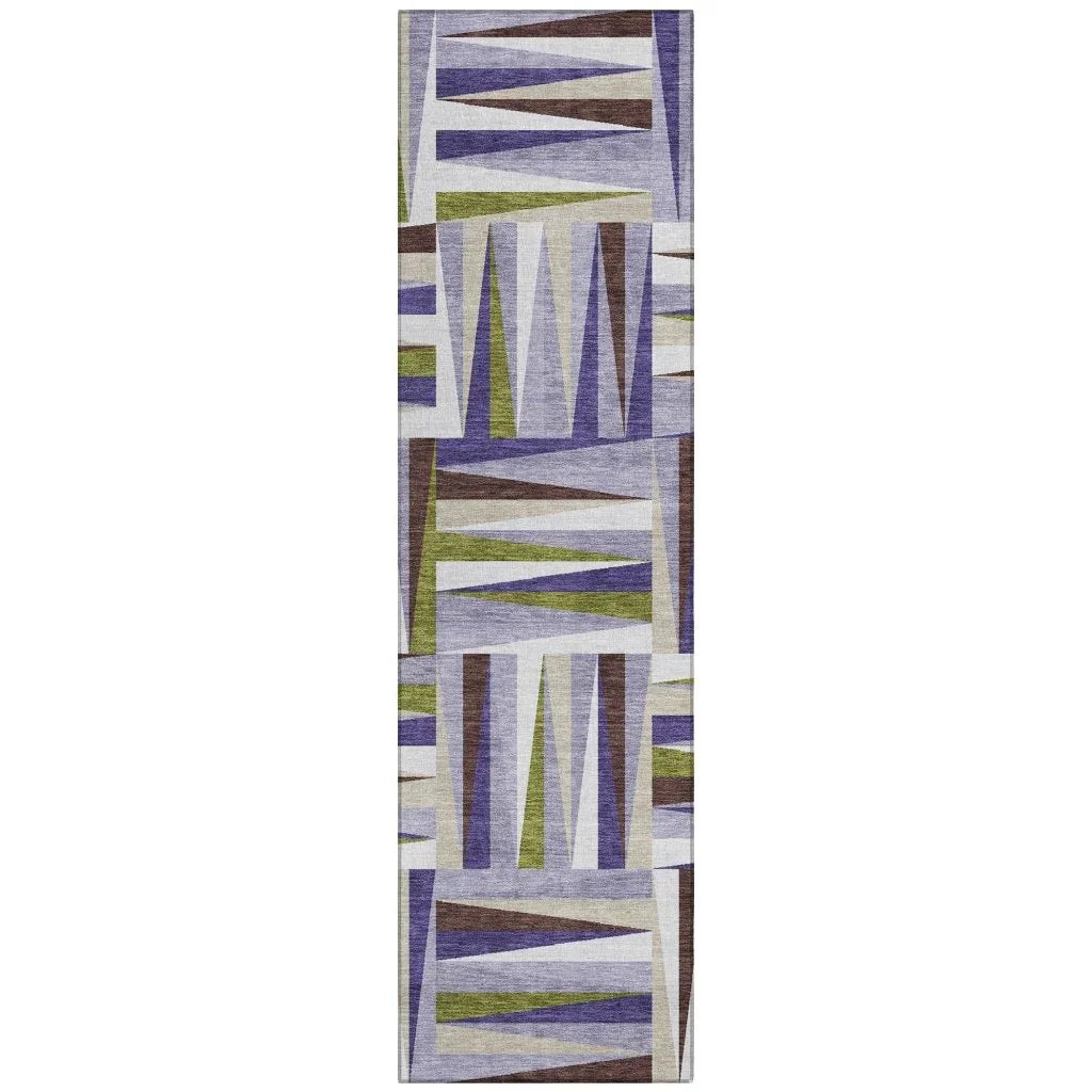 LOOMLAN Rugs Azura Lavender Washable Indoor-Outdoor Rug