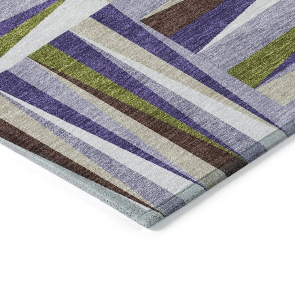 LOOMLAN Rugs Azura Lavender Washable Indoor-Outdoor Rug