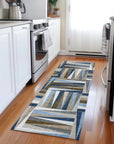 LOOMLAN Rugs Azura Navy Washable Indoor-Outdoor Rug