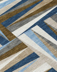 LOOMLAN Rugs Azura Navy Washable Indoor-Outdoor Rug
