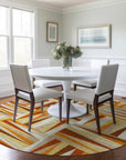LOOMLAN Rugs Azura Orange Washable Indoor-Outdoor Rug