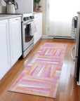 LOOMLAN Rugs Azura Pink Washable Indoor-Outdoor Rug