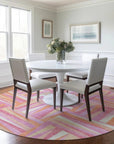 LOOMLAN Rugs Azura Pink Washable Indoor-Outdoor Rug