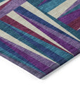 LOOMLAN Rugs Azura Purple Washable Indoor-Outdoor Rug