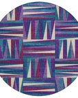 LOOMLAN Rugs Azura Purple Washable Indoor-Outdoor Rug