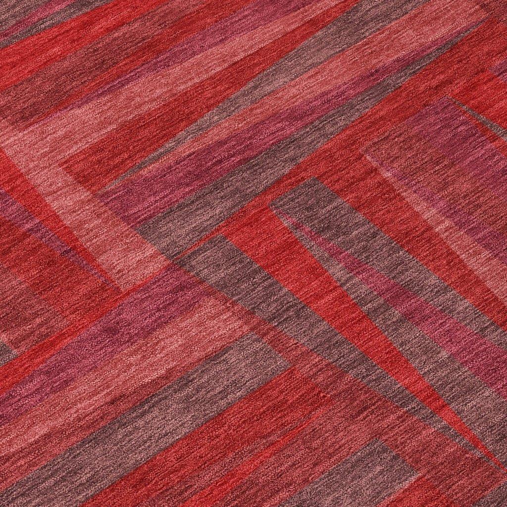 LOOMLAN Rugs Azura Red Washable Indoor-Outdoor Rug