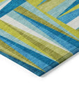 LOOMLAN Rugs Azura Teal Washable Indoor-Outdoor Rug