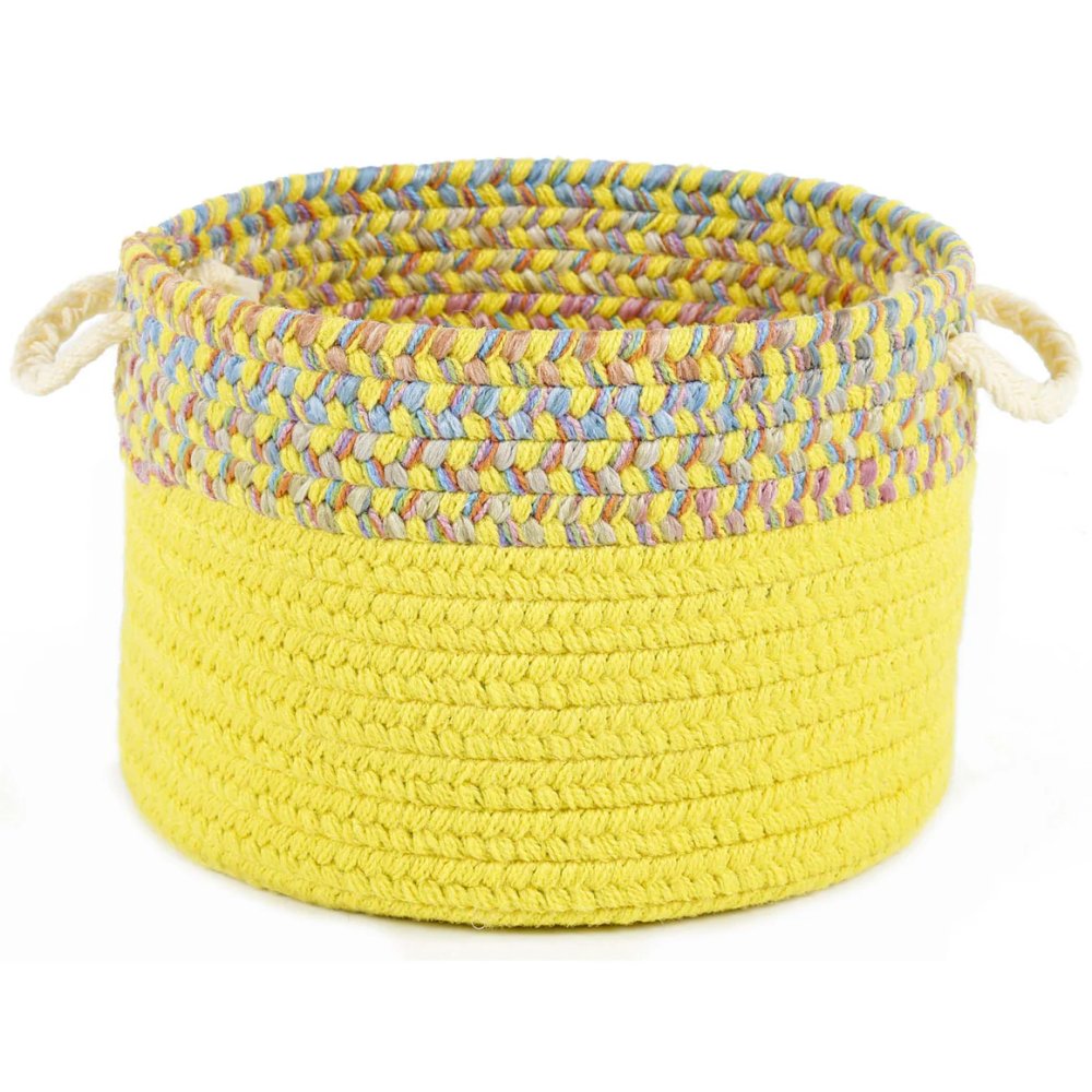 Rhody Rug Kids' Isle Braided Handmade Indoor-Outdoor Basket