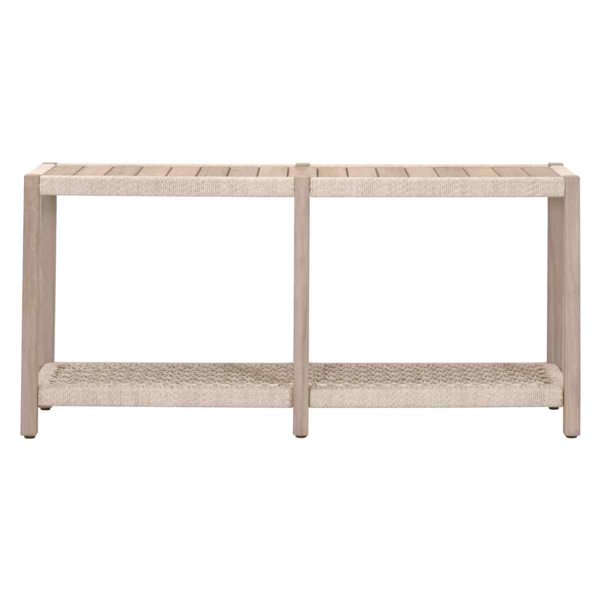 Wrap Washed Ever Teak Outdoor Console Table
