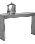 Nomad Console Table Grey Concrete Contemporary Design