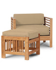 Summer Teak Outdoor Ottoman Sunbrella Cushions -- view 18
