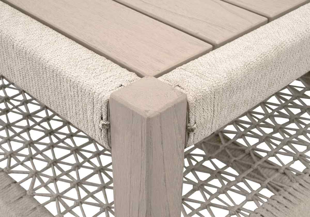 Wrap Wooden Rectangular Outdoor Coffee Table -- view 5