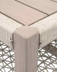 Wrap Wooden Rectangular Outdoor Coffee Table -- view 5