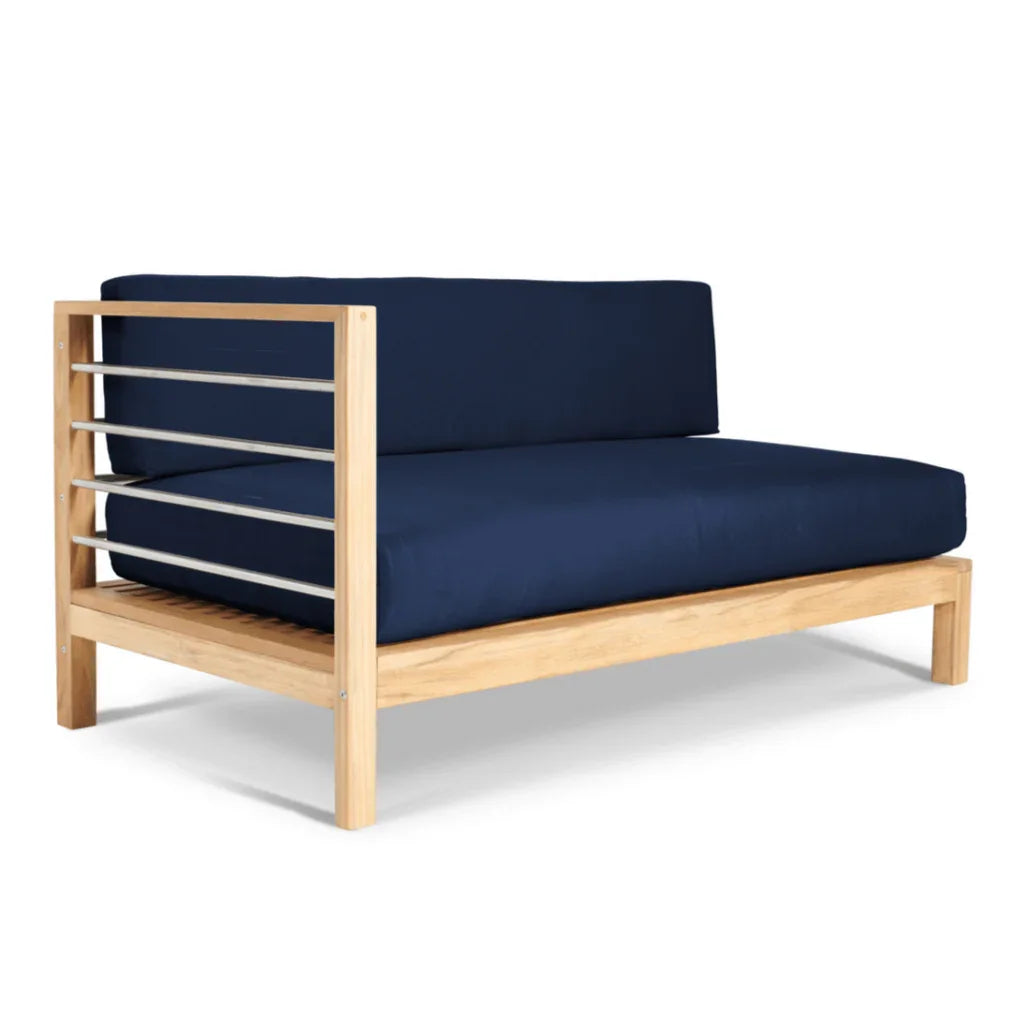 SoHo Teak Patio Sectional Sofa with Sunbrella Cushion -- view 13