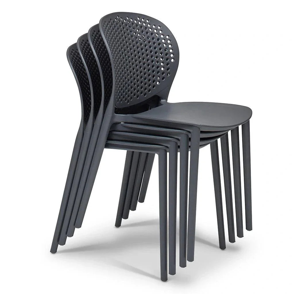Bailey Poly Lumber Outdoor Side Chair 4PC - LOOMLAN - Urbia - Outdoor Dining Chairs