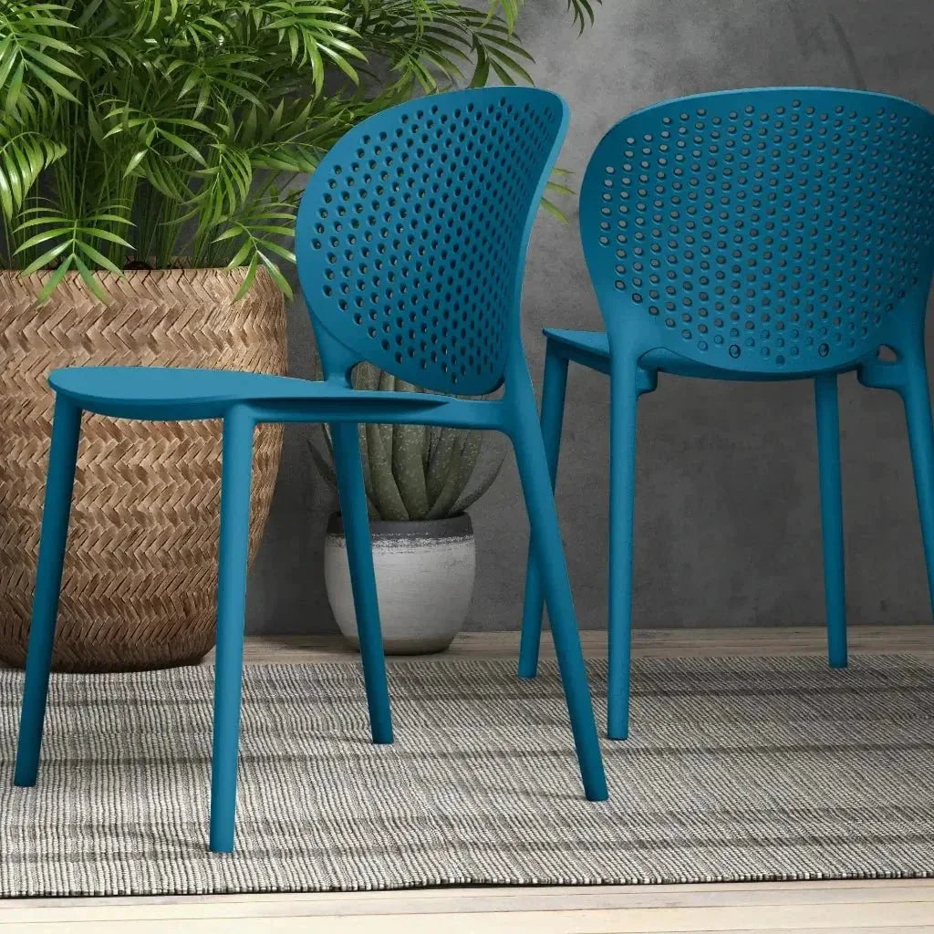 Bailey Poly Lumber Outdoor Side Chair 4PC - LOOMLAN - Urbia - Outdoor Dining Chairs