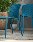 Bailey Poly Lumber Outdoor Side Chair 4PC - LOOMLAN - Urbia - Outdoor Dining Chairs