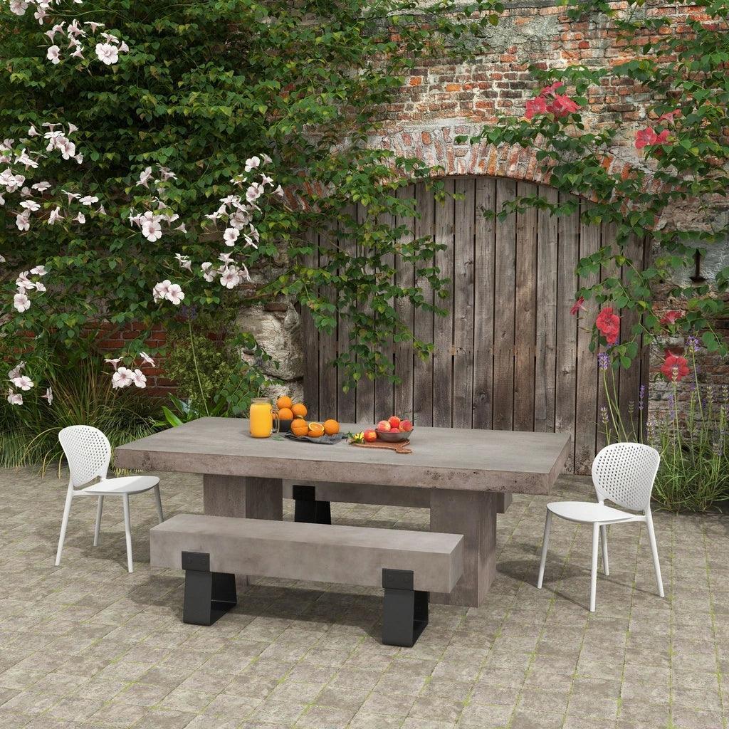 Bailey Poly Lumber Outdoor Side Chair 4PC - LOOMLAN - Urbia - Outdoor Dining Chairs