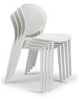 Bailey Poly Lumber Outdoor Side Chair 4PC - LOOMLAN - Urbia - Outdoor Dining Chairs