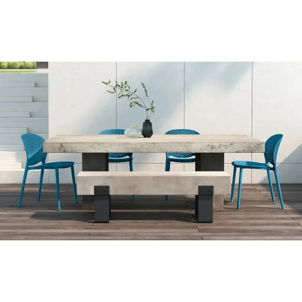 Bailey Poly Lumber Outdoor Side Chair 4PC - LOOMLAN - Urbia - Outdoor Dining Chairs