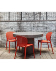 Bailey Poly Lumber Outdoor Side Chair 4PC - LOOMLAN - Urbia - Outdoor Dining Chairs