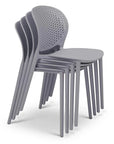 Bailey Poly Lumber Outdoor Side Chair 4PC - LOOMLAN - Urbia - Outdoor Dining Chairs