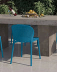 Bailey Poly Lumber Outdoor Side Chair 4PC - LOOMLAN - Urbia - Outdoor Dining Chairs