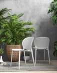 Bailey Poly Lumber Outdoor Side Chair 4PC - LOOMLAN - Urbia - Outdoor Dining Chairs