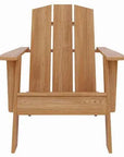 Bainbridge 3PC Teak Deep Outdoor Adirondack Lounge Set - LOOMLAN - HiTeak - Outdoor Accent Chairs