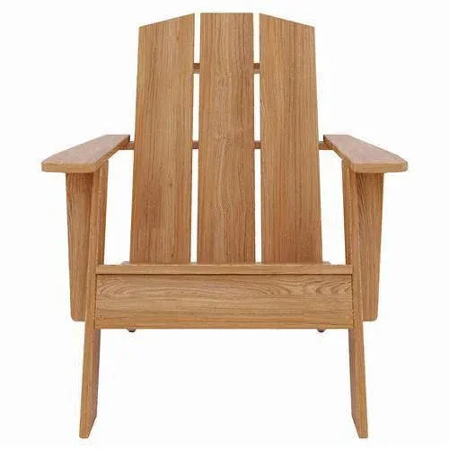 Bainbridge Teak Outdoor Adirondack Lounge Chair - LOOMLAN - HiTeak - Outdoor Lounge Chairs