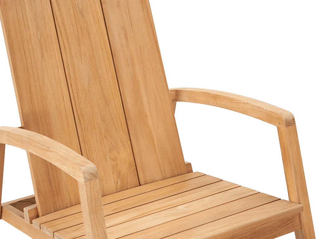 Bainbridge Teak Patio Rocking Armchair - LOOMLAN - HiTeak - Outdoor Accent Chairs