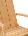 Bainbridge Teak Patio Rocking Armchair - LOOMLAN - HiTeak - Outdoor Accent Chairs