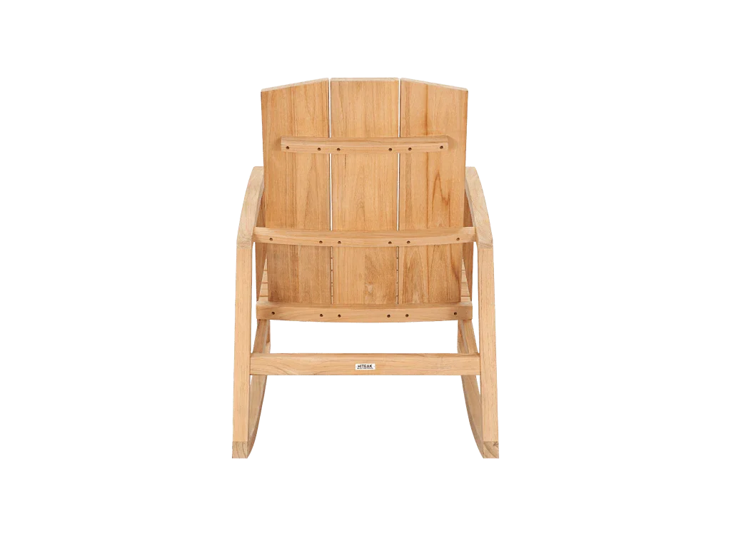 Bainbridge Teak Patio Rocking Armchair - LOOMLAN - HiTeak - Outdoor Accent Chairs