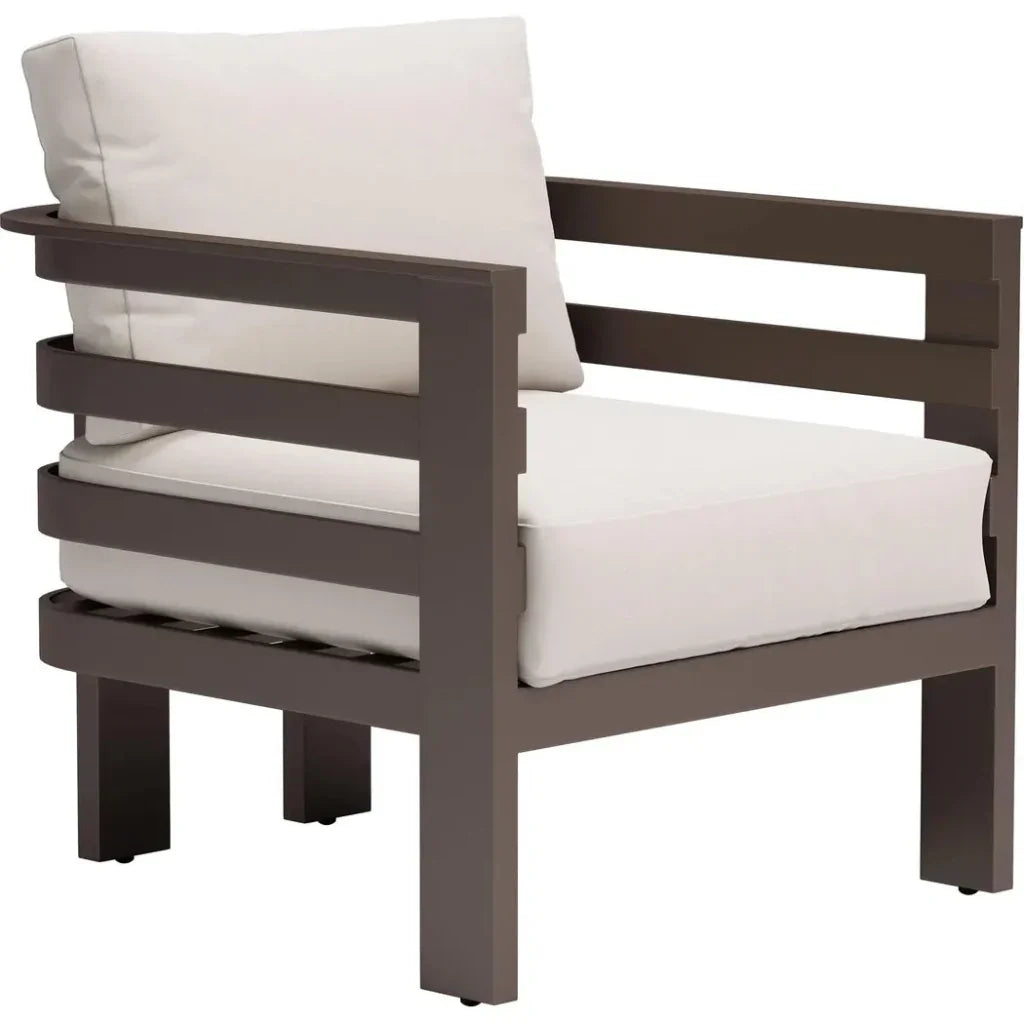 Bal Harbor White Arm Chair - LOOMLAN - Zuo Modern - Outdoor Accent Chairs