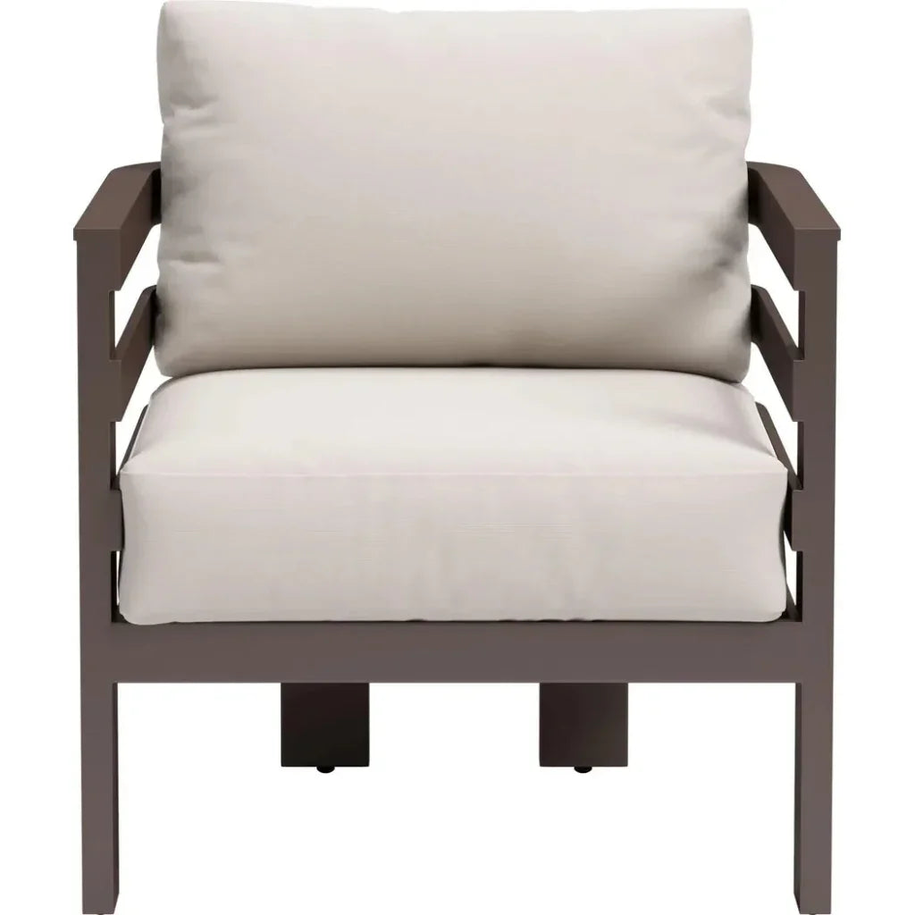 Bal Harbor White Arm Chair - LOOMLAN - Zuo Modern - Outdoor Accent Chairs