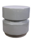 Balance Ceramic Round Patio Stool - LOOMLAN - Seasonal Living - Garden Stools