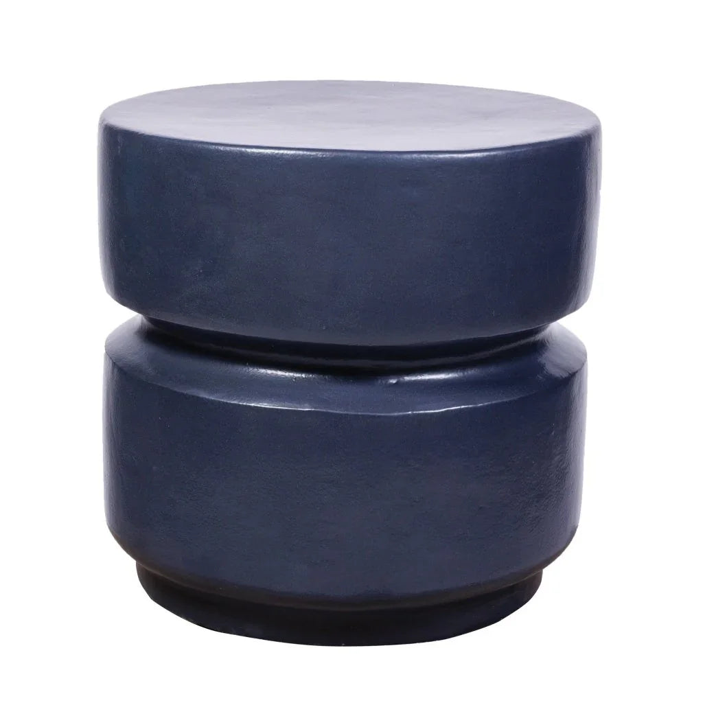 Balance Ceramic Round Patio Stool - LOOMLAN - Seasonal Living - Garden Stools