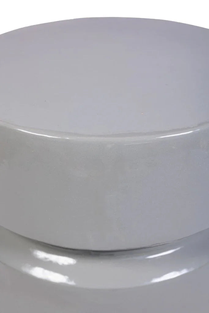 Balance Ceramic Round Patio Stool - LOOMLAN - Seasonal Living - Garden Stools
